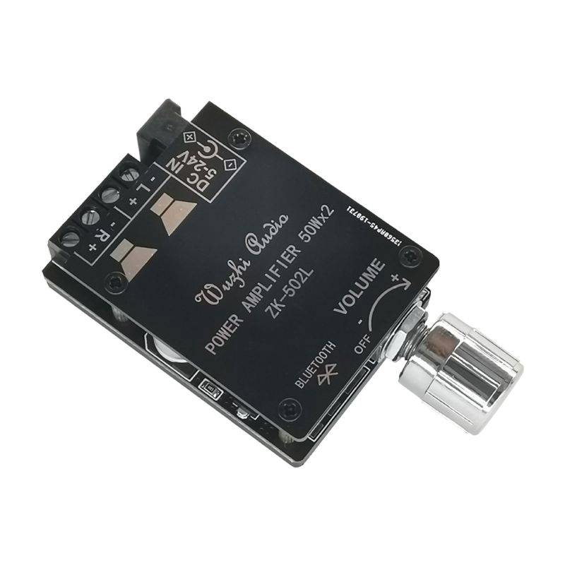 Bảng mạch khuếch đại ZK-502L MINI Bluetooth 5.0 2 kênh không dây 50W
