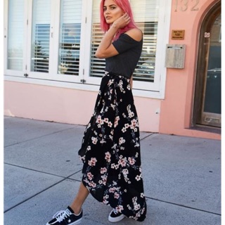 Chân váy đắp chéo wrap skirt hãng Của Úc