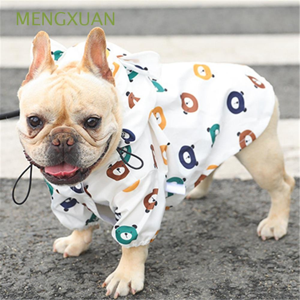 MENGXUAN Welsh Corgi Dog Raincoat Bichon Pet Products Dog Clothes Schnauzer Pug Clothing French Bulldog Poodle Puppy Coat Rain Jacket