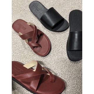 sandal nam nữ da bò màu sắc