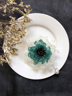 Cài áo handmade cúc voan