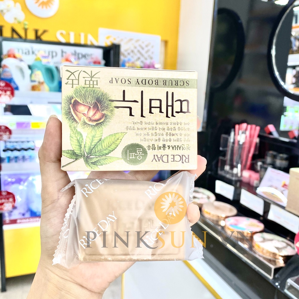 Xà Bông Lion Dưỡng Da Hữu Cơ Hàn Quốc Tẩy Da Chết Giúp Da Trắng Sáng 100g