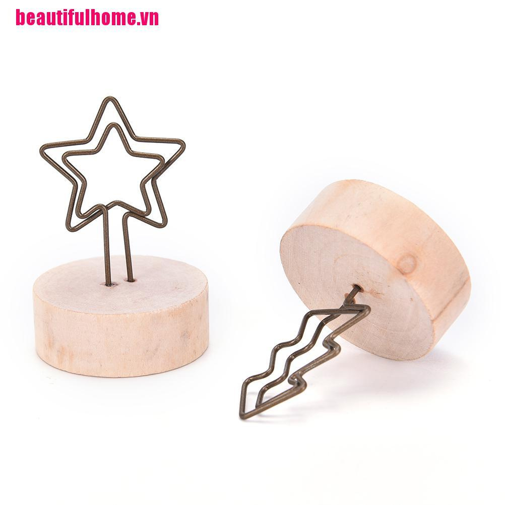 Giá Đỡ Kẹp Ảnh / Giấy Ghi Chú Bằng Gỗ Tiện Dụng | BigBuy360 - bigbuy360.vn