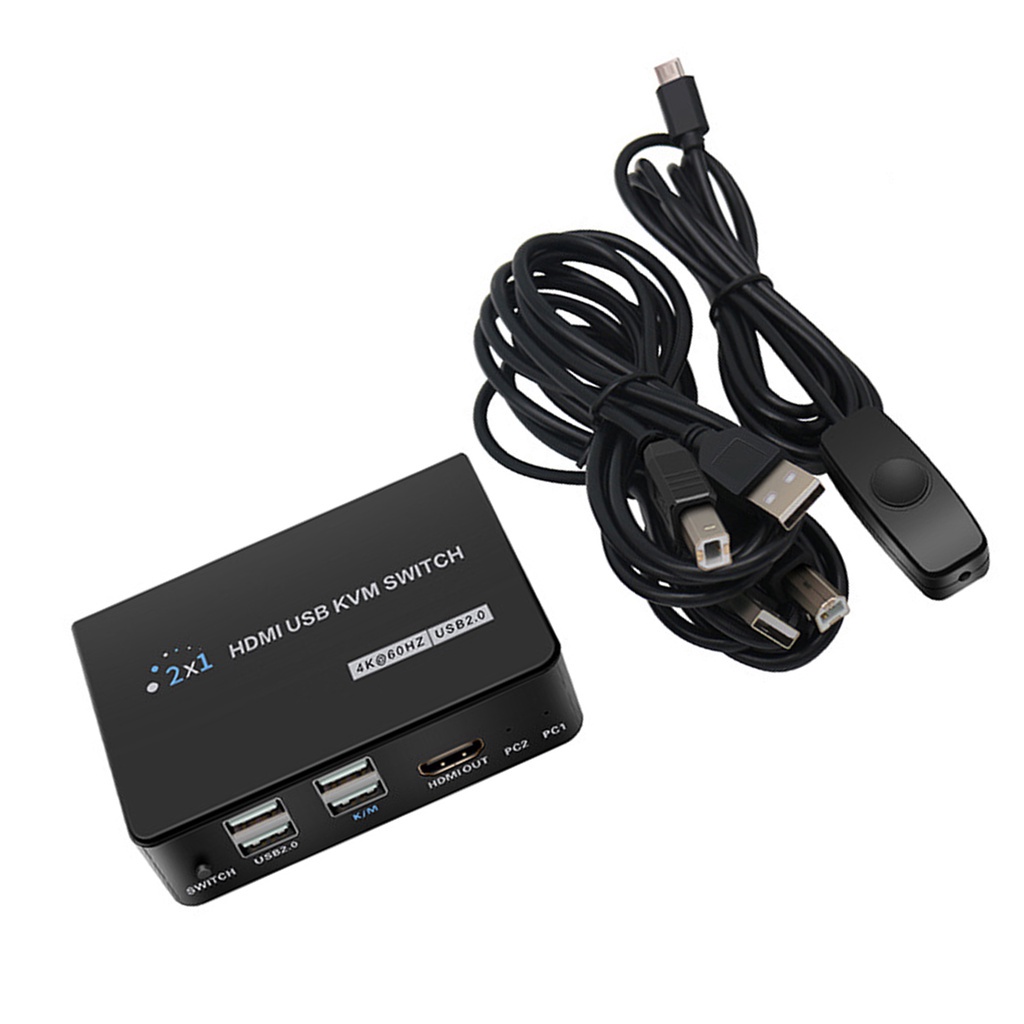 Bộ Công Tắc HDMI KVM KVM 1 Và Kết Nối Chuột 4K @ 60Hz USB 2.0