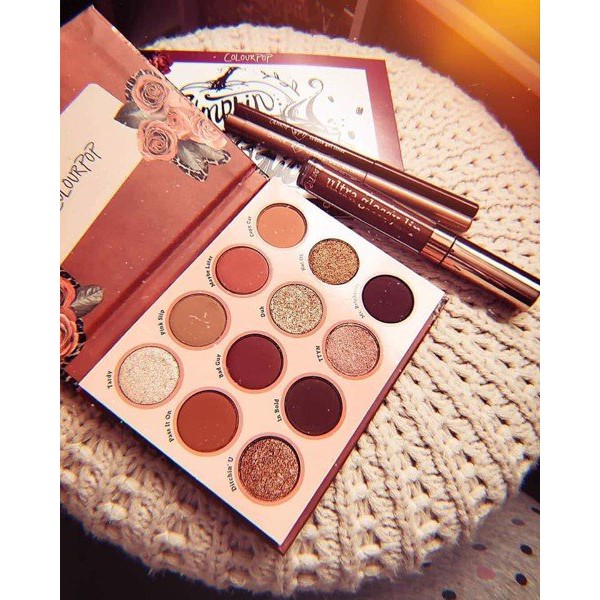 Bảng Mắt Colourpop 12 Ô Whatever Pressed Powder Palette chuyên dùng cho makeup