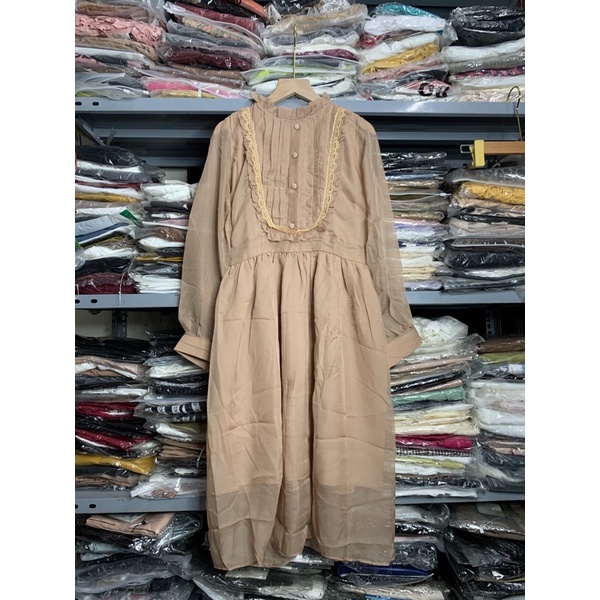 XẢ HÀNG - VÁY TƠ LỤA CHẤT ĐẸP MS25888