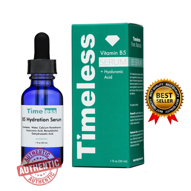 Tinh Chất Timeless Vitamin B5 Hydration Serum Cấp Ẩm Phục Hồi Da Hư Tổn 30ml