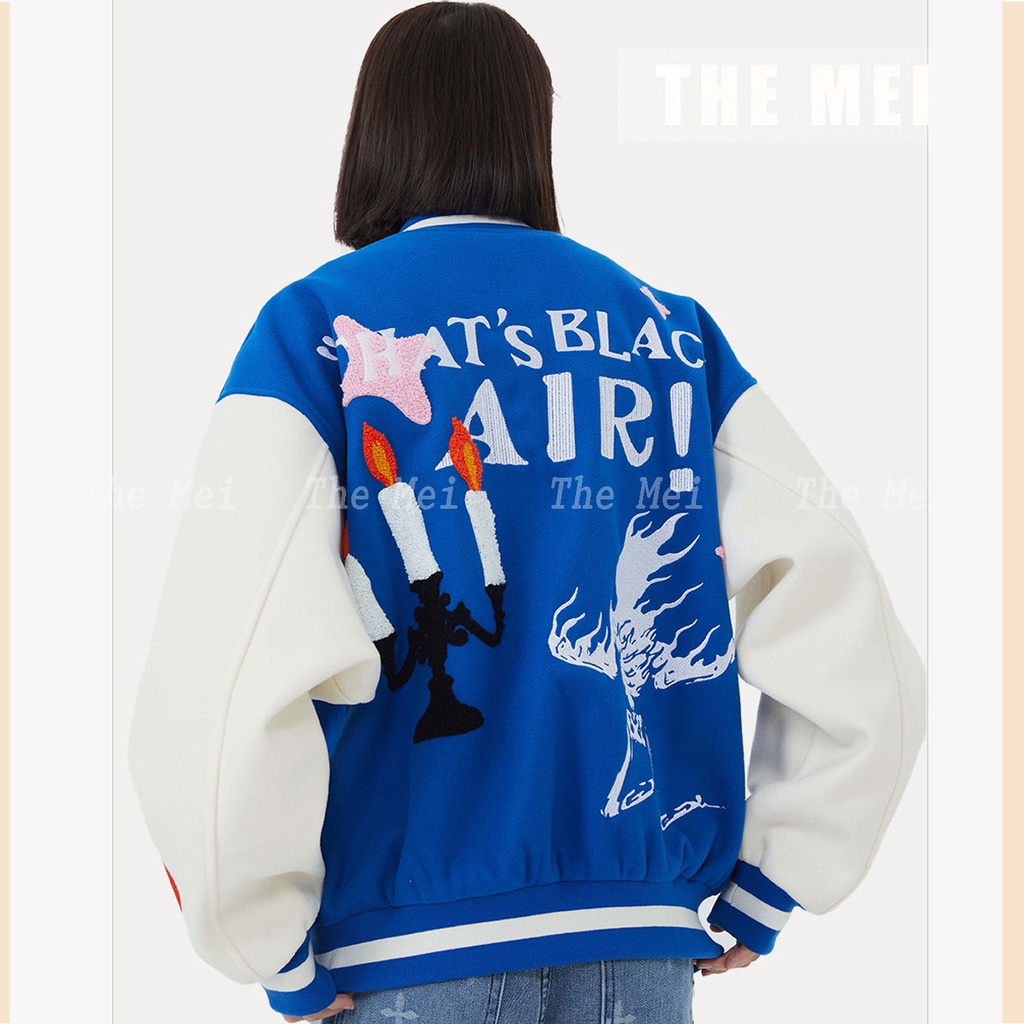 HÀNG SẴN - BlackAir by madeextreme - Varsity jacket - áo khoác bóng chày  - Unisex cho cả nam và nữ - The Mei