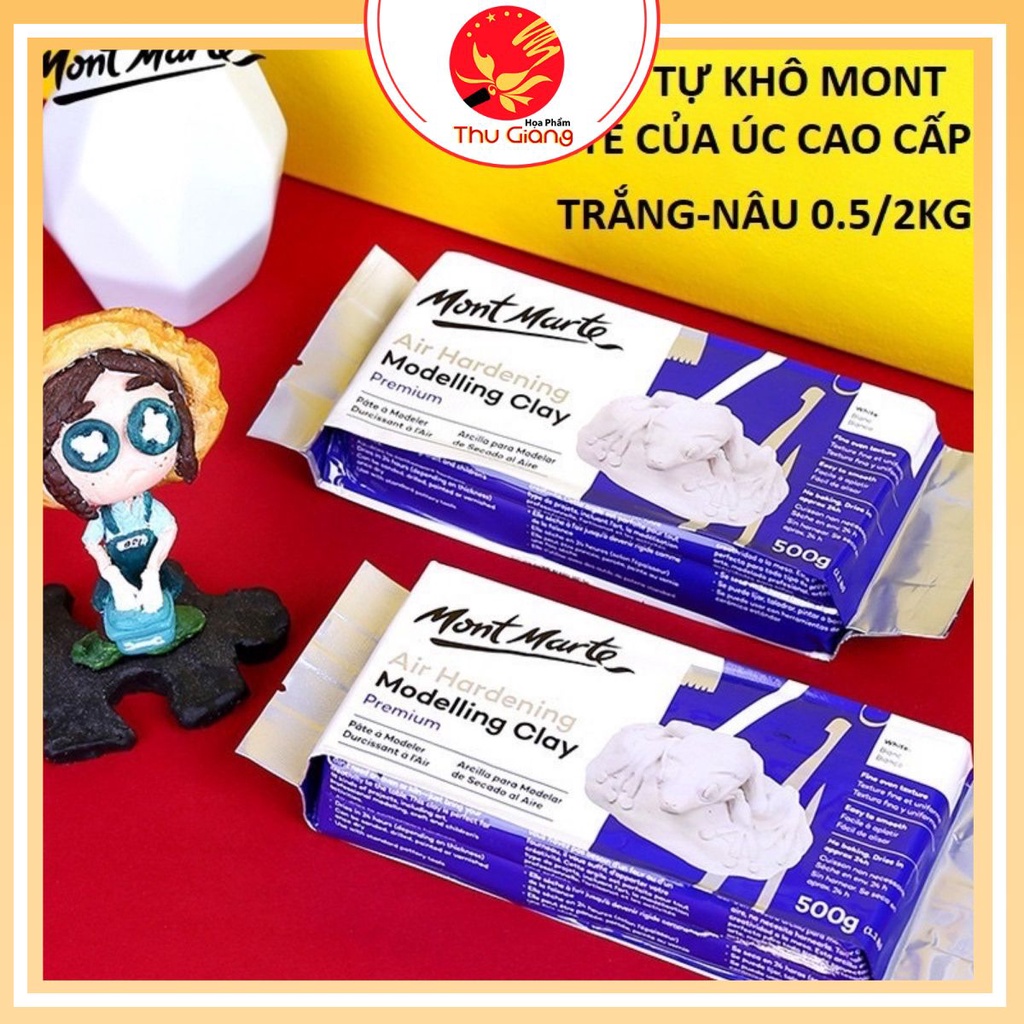 ĐẤT SÉT ĐIÊU KHẮC MONT MARTE 0.5, 2 KG / DỤNG CỤ LÀM ĐẤT SÉT