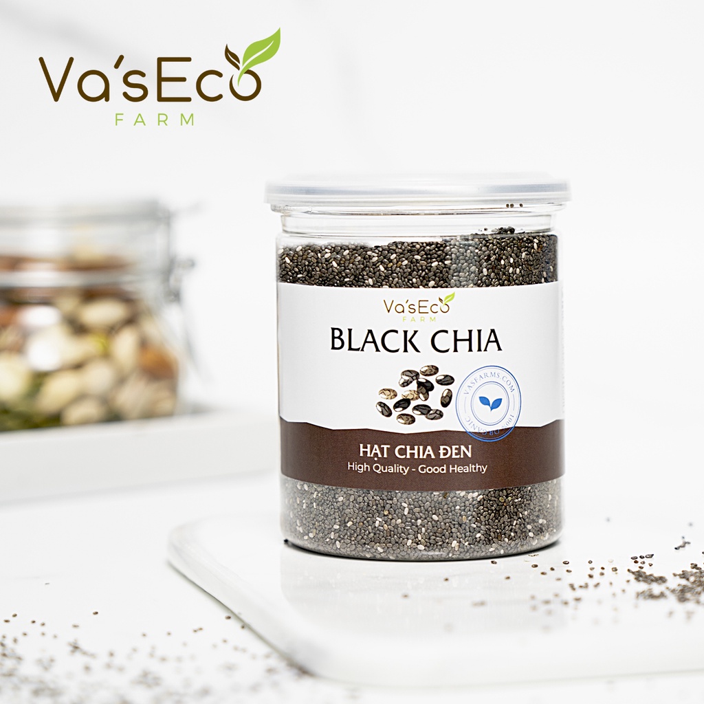 Hạt Chia Đen Úc Premium Hộp 250g Va'sEco Farm