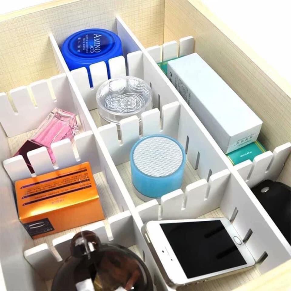 SÉT 4 THANH CHIA NGĂN TIỆN LỢI - Tận dụng tối đa diện tích ngăn tủ, loại dài 45cm - HV Store 095
