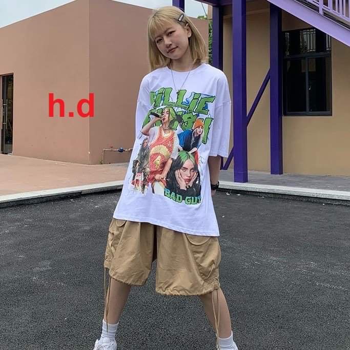 Áo phông BLilie unisex - Áo thun cộc tay dáng suông suông, oversize in hình nổi bật, họa tiết cá tính