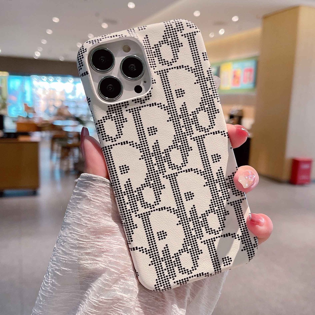 Ốp Điện Thoại Da Thời Trang Cho iPhone14Max 13promax 12 11 xsmax xr xs