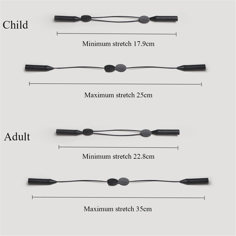 Dây đeo kính chống trượt 25/35cm có thể điều chỉnh tiện dụng chơi bóng rổ