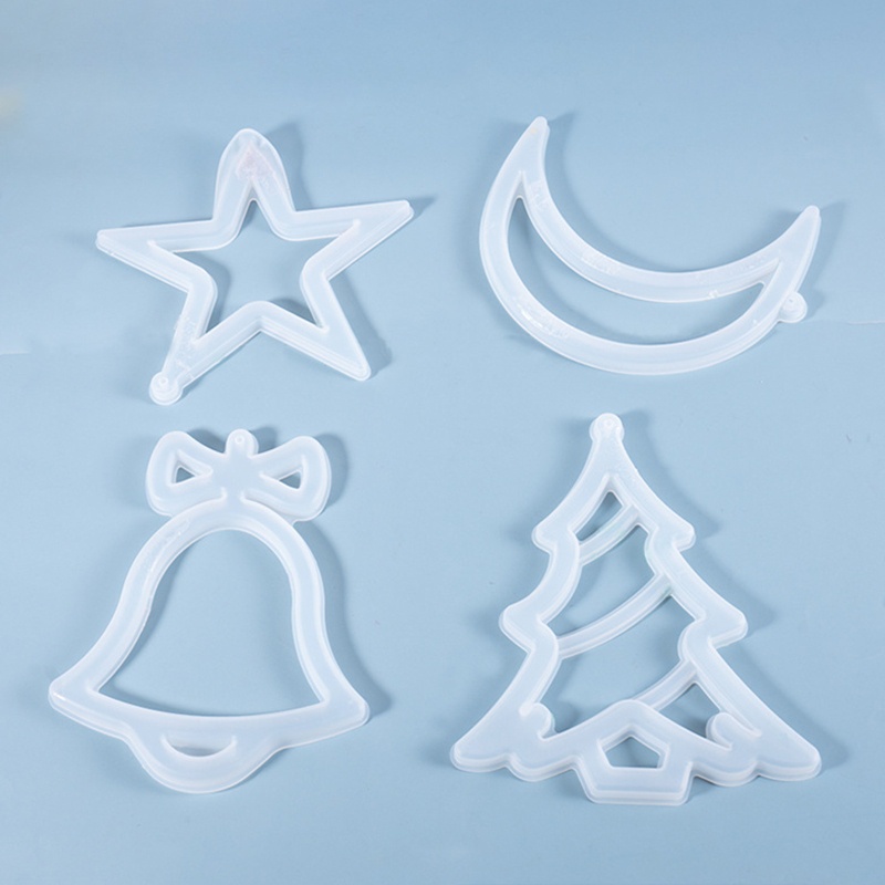 Sa Khuôn Nhựa Làm Vật Liệu Resin Thủ Công DIY Treo Trang Trí Giáng Sinh