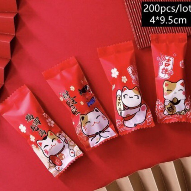 Túi kẹo mèo tết (200 chiếc)