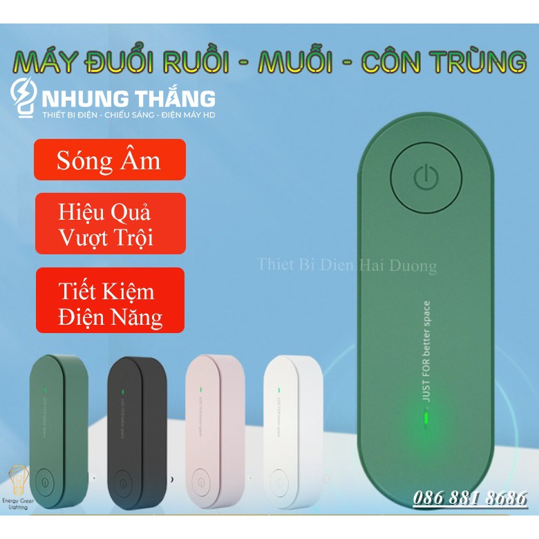 Máy Đuổi Ruồi, Muỗi CT-621 - Đuổi Côn Trùng Bằng Sóng Siêu Âm Không Gây Hại Cho Con Người Và Vật Nuôi