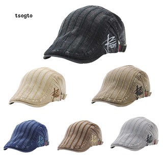 Mũ beret cotton màu trơn phong cách cổ điển cho nam