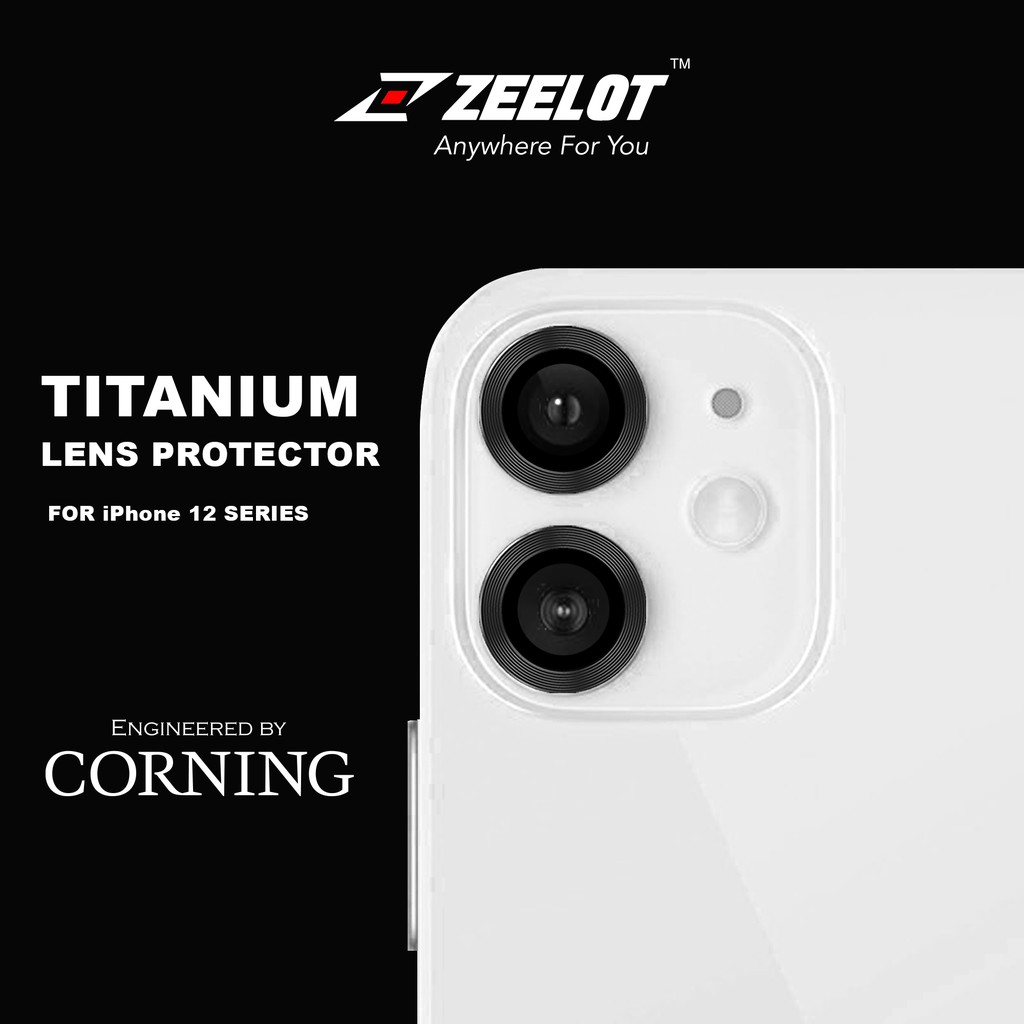 Kính Cường Lực Camera Lens Zeelot Titanium iPhone 12 Pro Max / 12 Pro / 12 / 12 Mini / 11_ Chính hãng