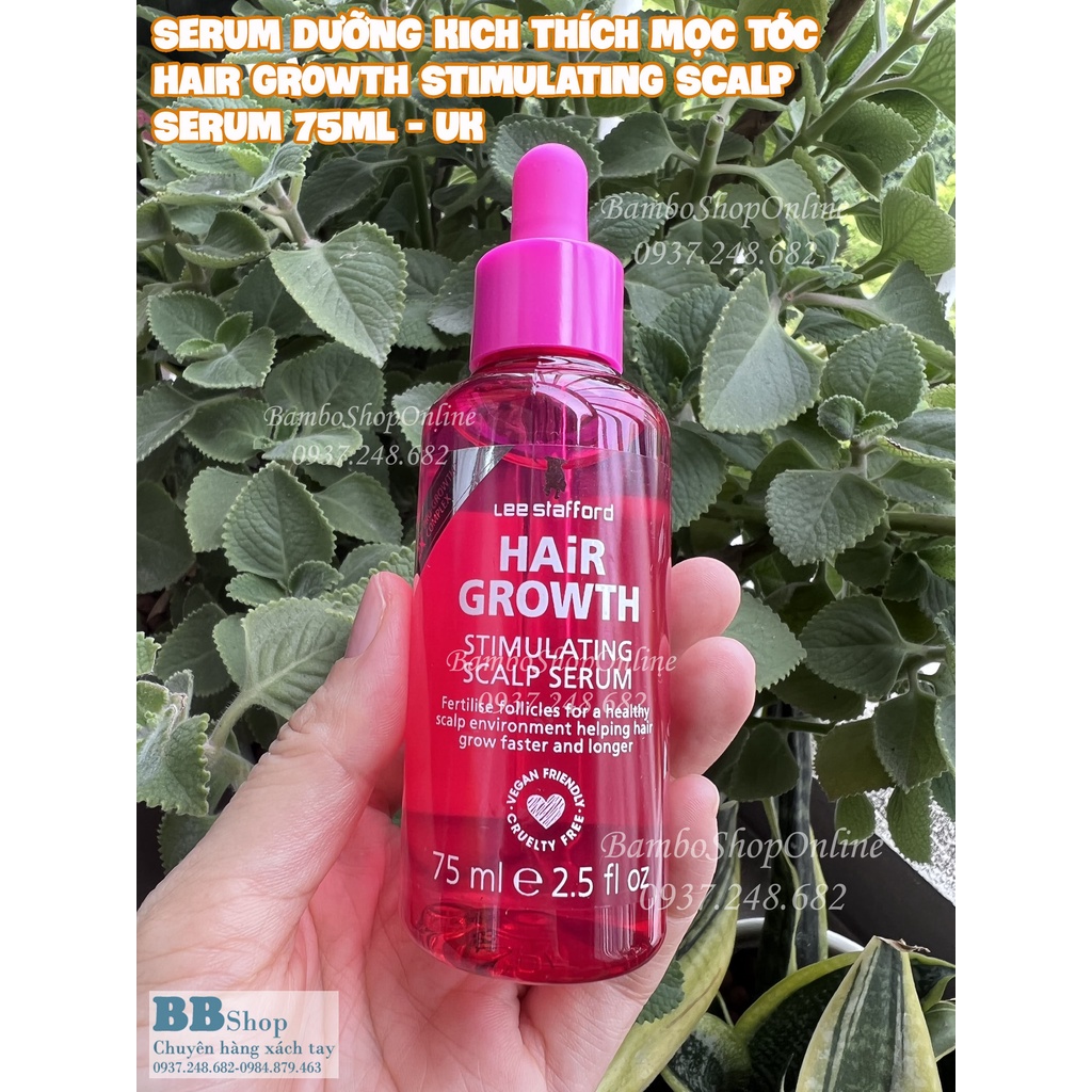 Dầu gội kích thích mọc tóc, chống rụng tóc Lee Stafford Hair Growth