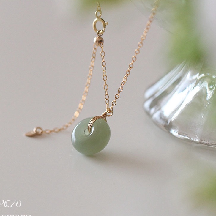 Mặt dây chuyền, lắc tay nữ ngọc bích nhân tạo Hetian sang chảnh, ý nghĩa | TRANG SỨC BẠC HARMONY