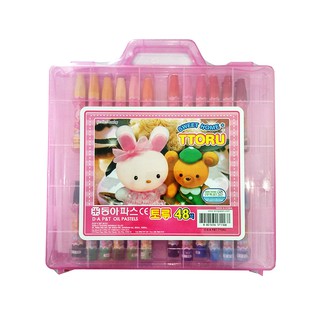 [ TÂM TÂM ]-Sáp dầu TToru Hộp Nhựa 48 màu, Turu Oil Pastel set 48-