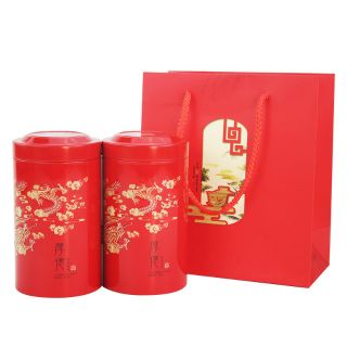 Hộp trà lon tròn rồng vàng ( không bâo gồm túi)