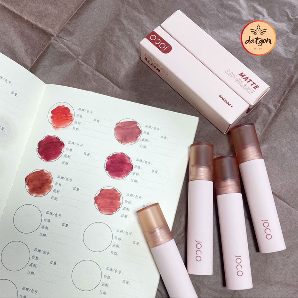 Son môi Joco thân Tròn, son nội địa Powder Mist Matte Lipstick chất kem lì mềm mịn như nhung