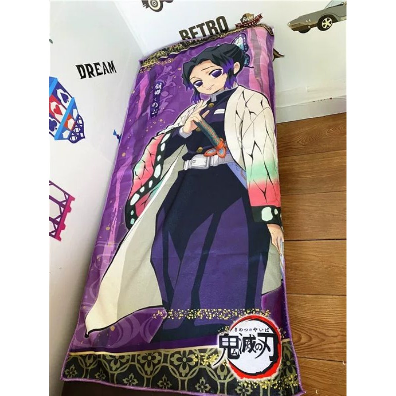 (ORDER 7-12 NGÀY) Chăn thảm khăn lông anime kimetsu no yaiba khổ 60x120cm