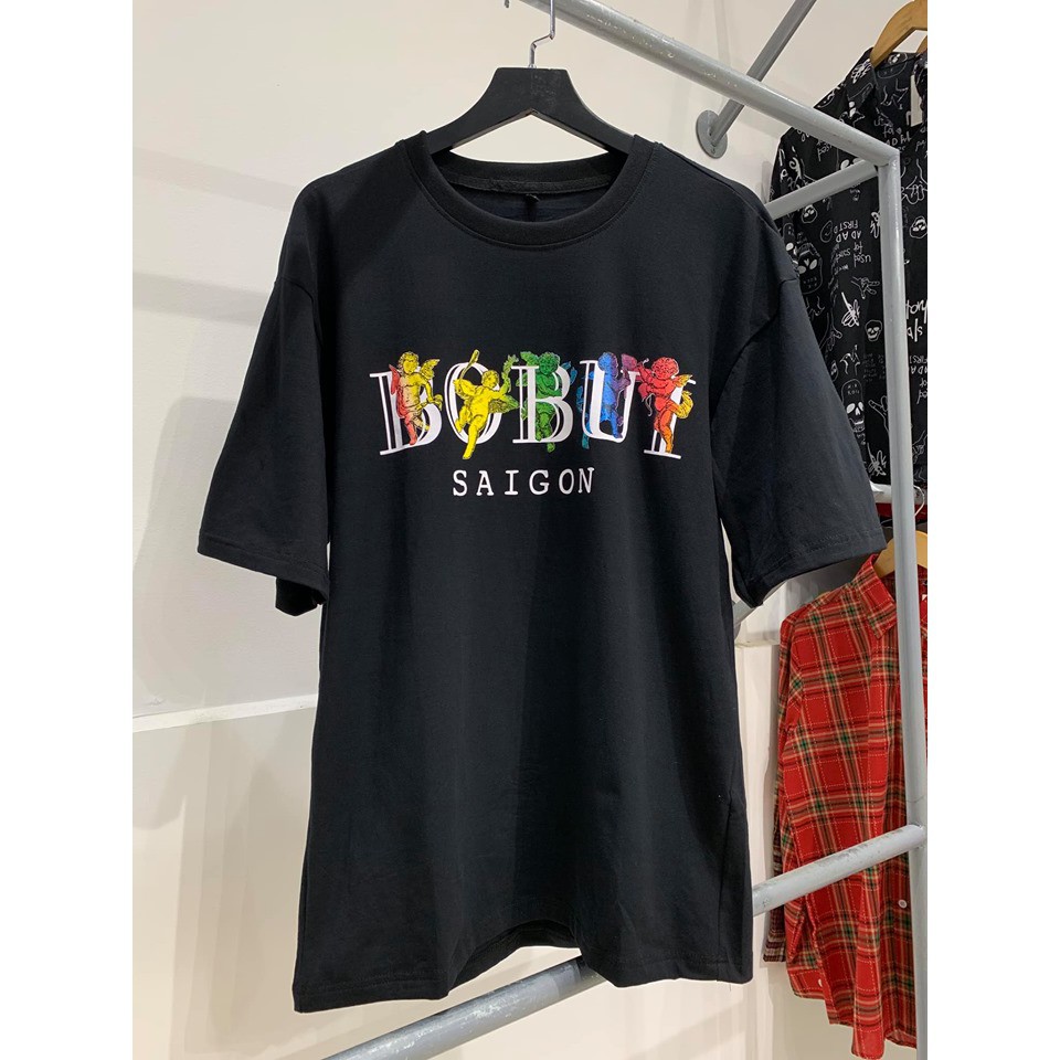 COMBO (Quần short 2v &amp; Áo thun oversize unisex Bo.bui Sài Gòn) form rộng tay lỡ cặp đôi ulzzang 2020 | Valu Store