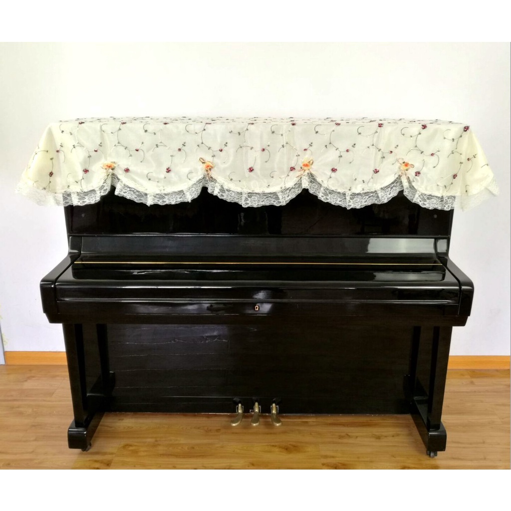 Khăn phủ đàn piano cơ, khăn phủ đàn piano điện tử 88 phím sang trọng chống bụi, chống xước