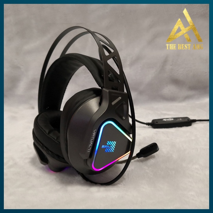 Tai Nghe Chụp Tai Gaming Có Dây Led RGB Headphone Có Mic Zidli ZH27 7.1 - Tai Nghe Máy Tính Laptop Chơi Game