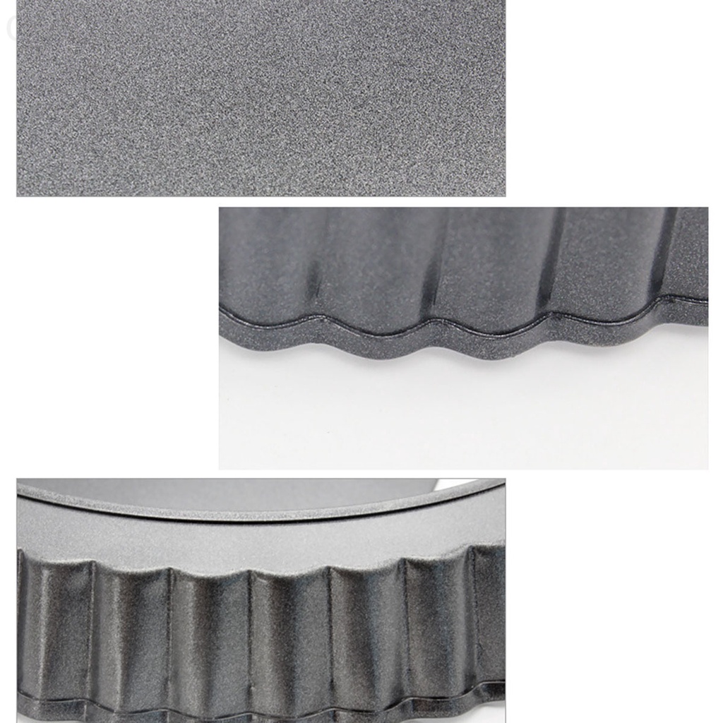 Khuôn làm bánh pizza dáng tròn bằng thép carbon có thể tháo rời phần đáy đa năng tiện lợi