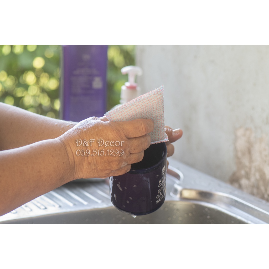 Miếng Mút Rửa Chén Bát Xoong Nồi, Màu Sắc Ngẫu Nhiên