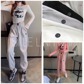 ✨ quần jogger tăm ống boom logo mặt cười 3 màu
