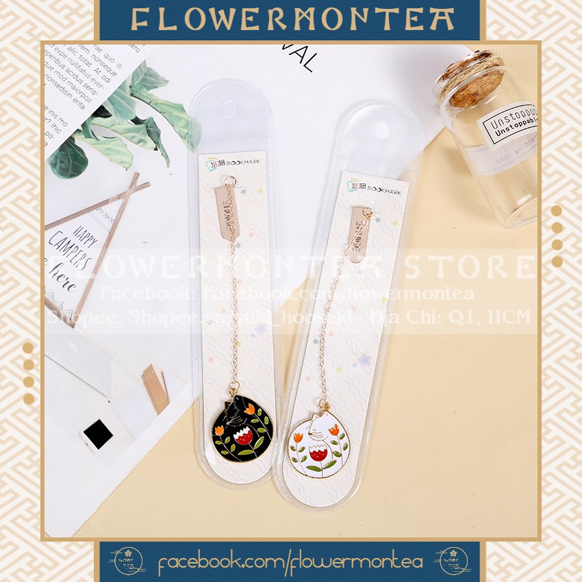 Thẻ Đánh Dấu Sách | Bookmark Dây Kim Loại - Mèo Ngủ Ngày