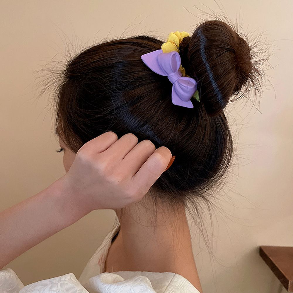 Dây buộc tóc hình quả dứa/dưa hấu bằng nhựa phong cách Hàn Quốc cho nữ