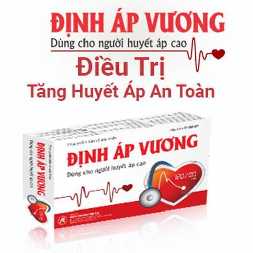 Định Áp Vương – Viên uống hỗ trợ ổn định huyết áp (Hộp 30 viên)