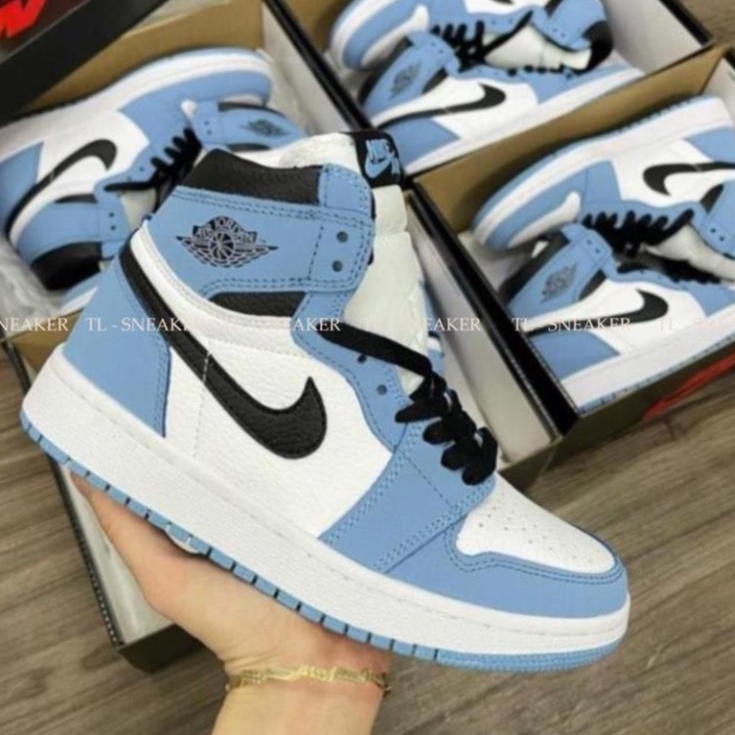 Giày Thể Thao Nam Nữ Jordan JD1 High Xám Cổ Cao Thời Trang Full Box Bill | BigBuy360 - bigbuy360.vn