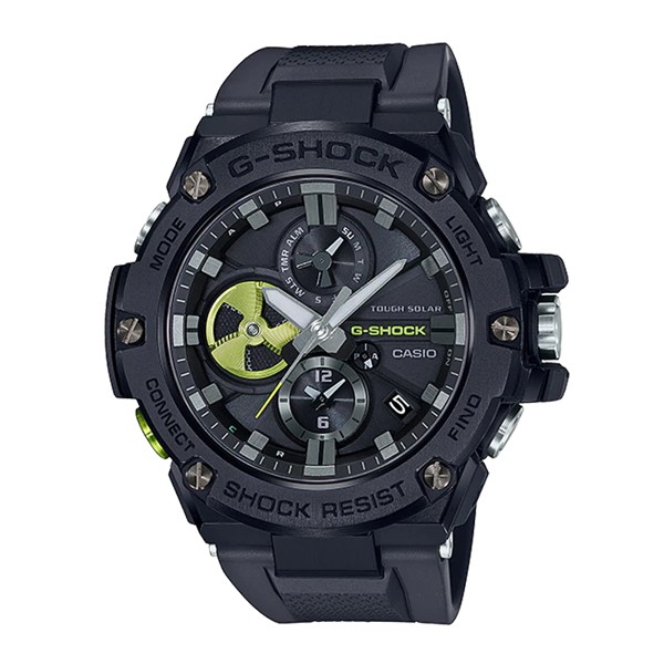 Đồng Hồ Nam Casio G-Shock GSteel GST-B100B-1A3DR Chính Hãng - Dây Nhựa | G-Shock GST-B100B-1A3 Pin Năng Lượng Mặt Trời