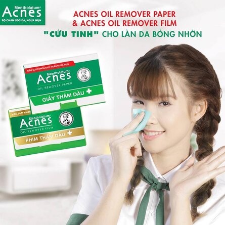 Giấy Thấm Dầu &amp; Phim Thấm Dầu Acnes Kiểm Soát Dầu Nhờn, Ngừa Mụn Oil Remover Paper/Film