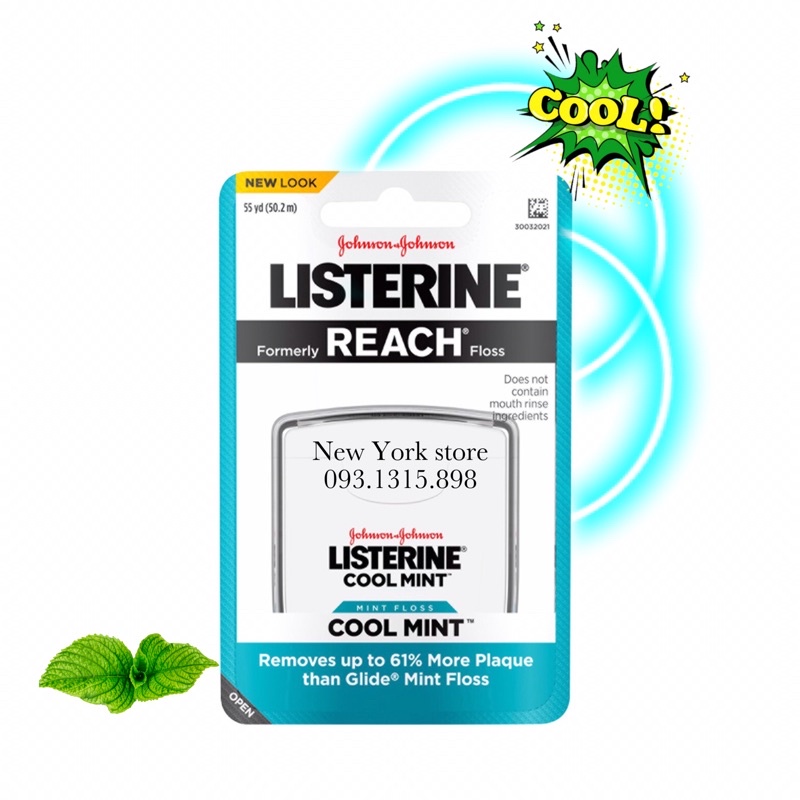 Chỉ nha khoa 🦷 Listerine Reach USA 🇺🇸