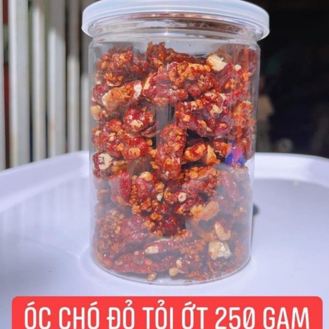 LON 250g NHÂN ÓC CHÓ ĐỎ RANG TỎI ỚT