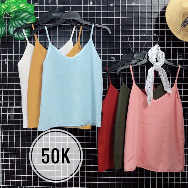 Áo 2 dây tim trơn hình thật 100% | BigBuy360 - bigbuy360.vn