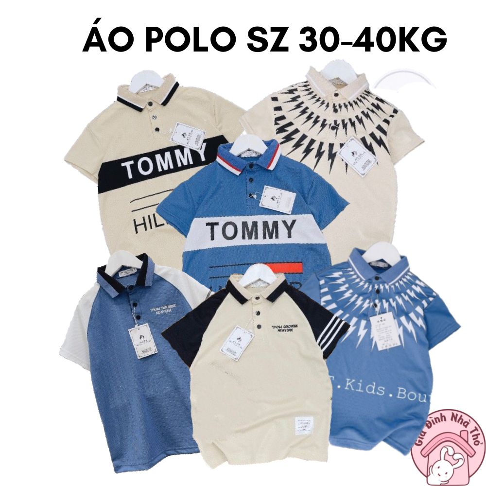 Áo phông cổ trụ polo áo thun cổ tròn chất cotton thể thao