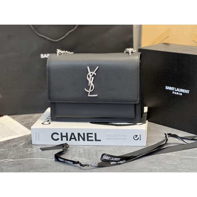 Túi xách nữ Y S L Sunset Monogram Supper da cừu fullbox vip nam châm