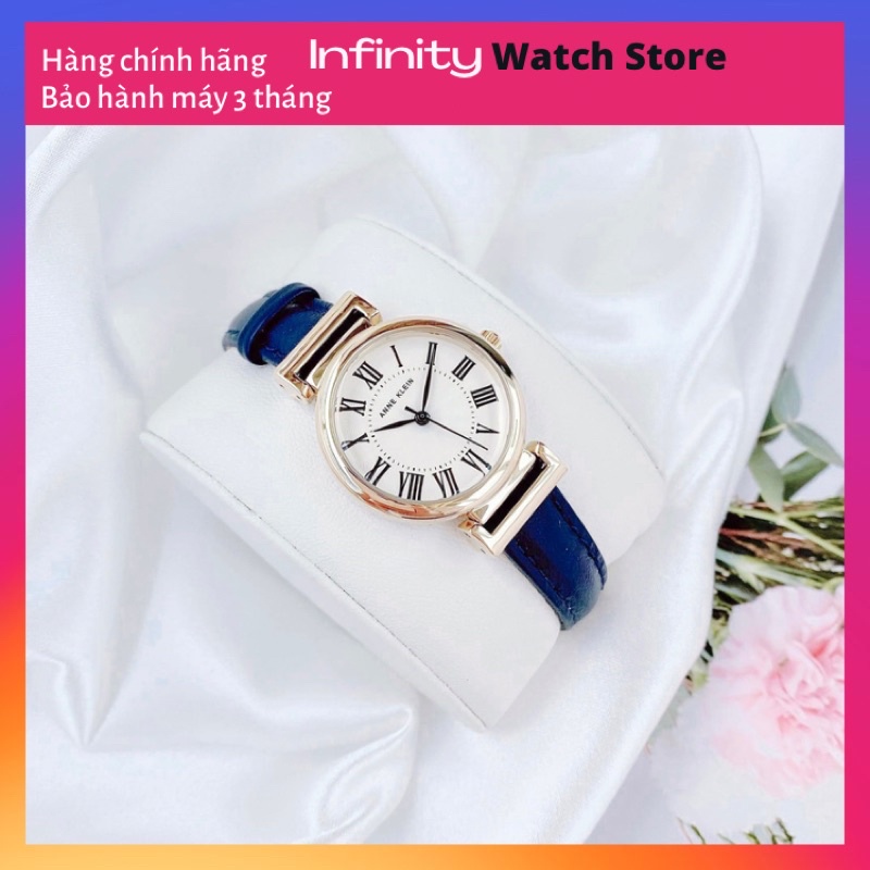 Đồng hồ nữ ANNE KLEIN model AK/2246CRNV dây da xanh navy trẻ trung