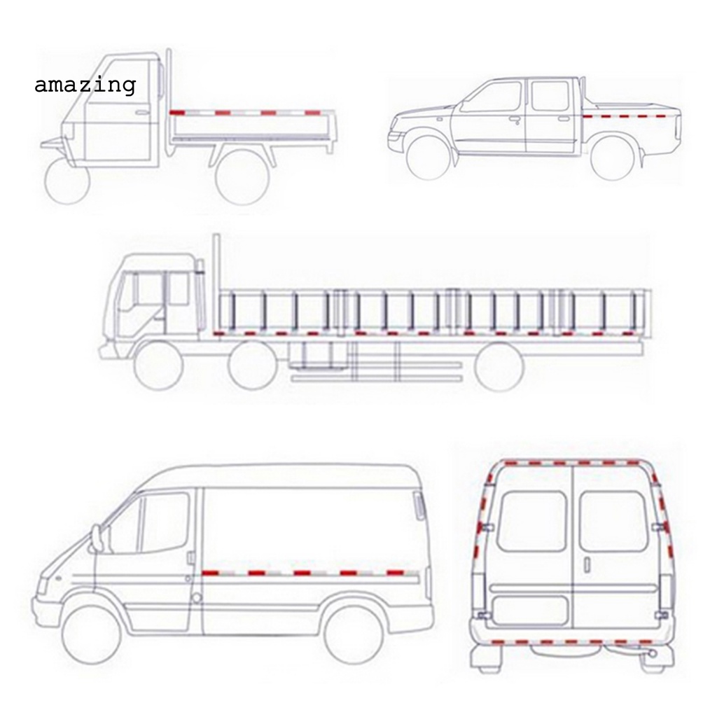 Bộ 10 Miếng Dán Phản Quang Chống Thấm Nước Họa Tiết Hình Thoi