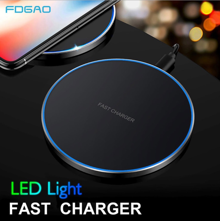 The new disc wireless charger 20W fast charge is suitable for Apple 12 mobile phone wireless charging matte type