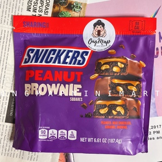 [DATE 08/2022] SOCOLA SNICKERS PEANUT BROWNIE - Gói 187g